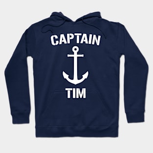 Nautical Captain Tim Personalized Boat Anchor Hoodie